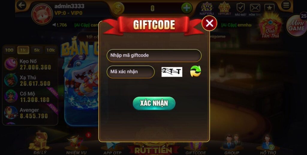 Lấy mã giftcode dễ dàng từ cổng game Hitclub