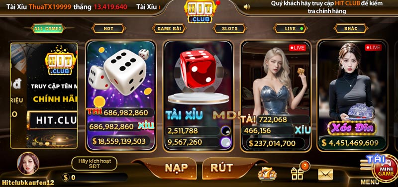 Hitclub là điểm dừng chân lý tưởng cho những các bet thủ