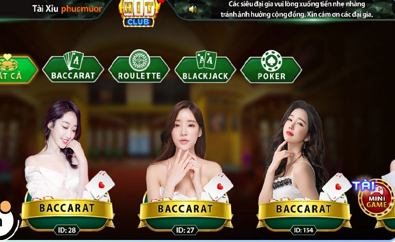 Live Casino Hitclub đổi thưởng, thanh toán nhanh