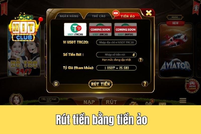 Rút tiền về tài khoản ảo