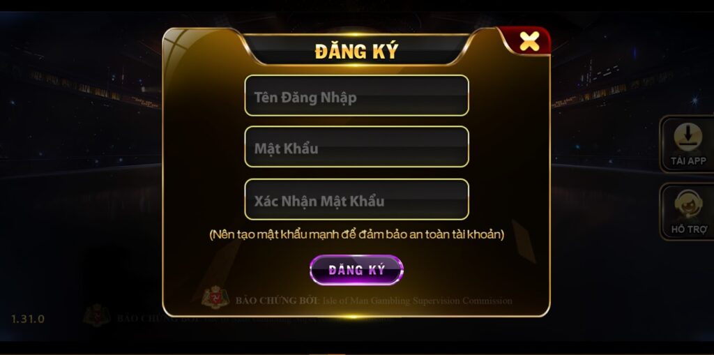 Thực hiện quá trình tạo tài khoản Hitclub một cách dễ dàng